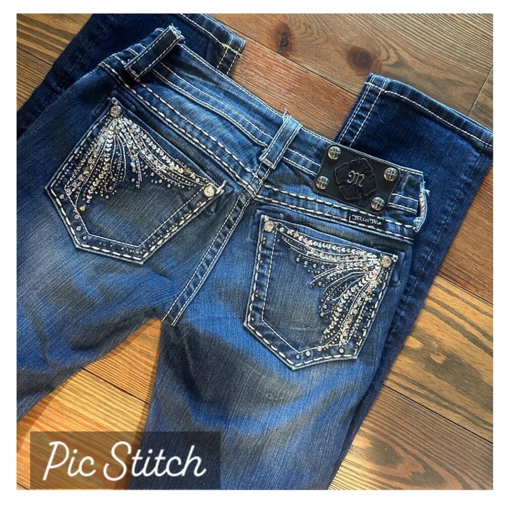 Miss Me Straight Leg Sz 25 - Picture 2 of 4